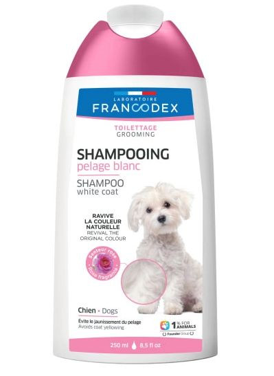 Шампунь Francodex White Coat Dog Shampoo для собак із білою шерстю, 250 мл