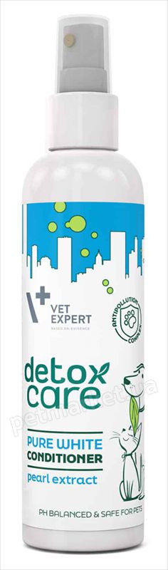 VetExpert Кондиціонер Detox Care Pure White Conditioner для собак і кішок з білою або світлою вовною, 150 мл