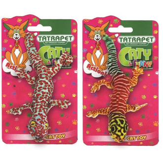 Іграшка для котів TETRAPET Caty funny, плюшева ящірка, 16 см