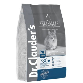 Dr.Clauder's High Premium Sterilised Senior Light сухий корм для стерилізованих кішок старше 8 років, 4 кг