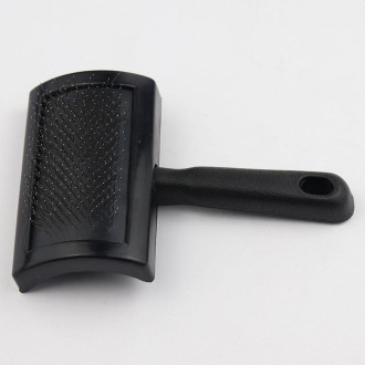 Пуходерка-слікер пласт.без напилення (чорна)"Пухнастики" 8.5*12.8 см