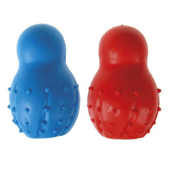 Іграшка для собак TETRAPET Dental Gum, матрьошка гумова, пищалка, 9,5 см