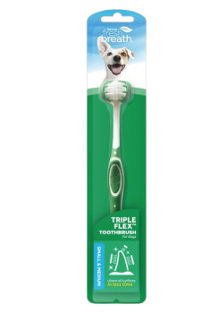 Зубна щітка Триплфлекс Тропіклін TropiClean TripleFlex Small для собак маленьких порід