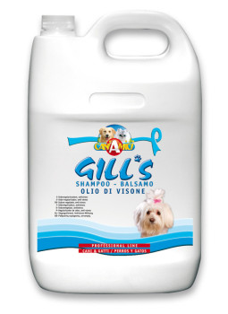Шампунь-кондиціонер Гілс Gill`s Olio di Visione з норковою олією для блискучої шерсті собак, 5 л (C3052025)