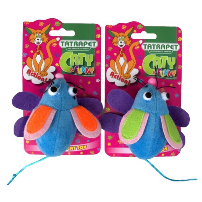 Іграшка для котів TETRAPET Caty funny, плюшева мишка, 10 см