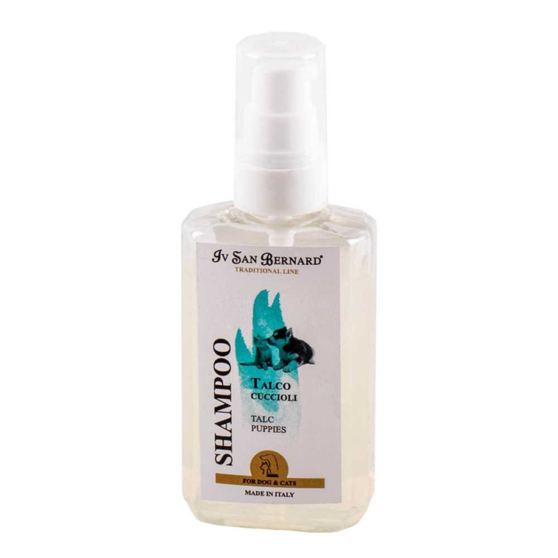 Шампунь Iv San Bernard Traditional Line Talc Shampoo з тальком для кошенят та цуценят, не дратує очі, 100 мл (компакт)