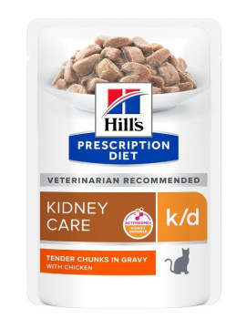 Hill's PD Feline C/D Chicken Pouches вологий корм з куркою для здоров'я сечовивідних шляхів у кішок, 12 паучів по 85 гр