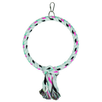 Іграшка для птахів TETRAPET Dodo, гойдалка-кільце з мотузки, 23 см