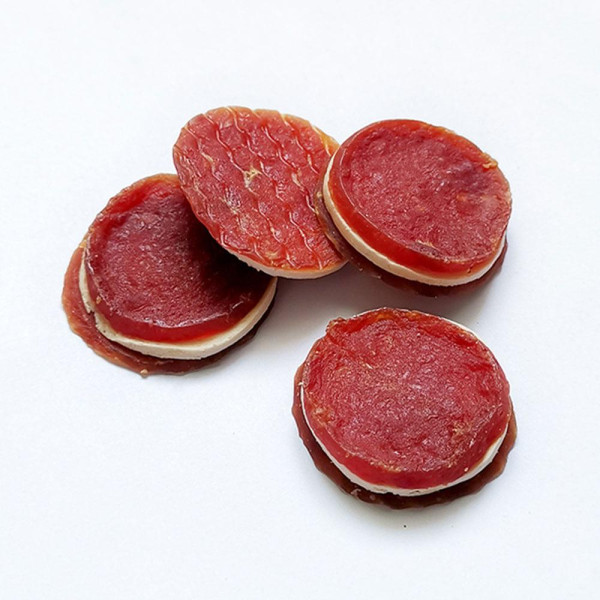 Ласощі "Селянські Смаколики" для собак,качині сендвічі з тріскою, 3,5-4х1,2 см , 500г