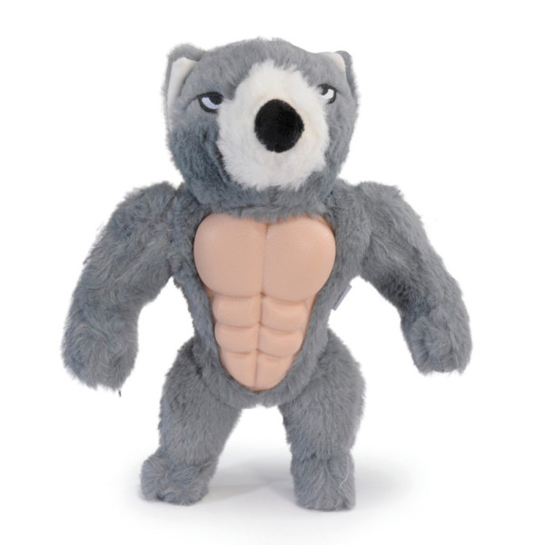 Іграшка для собак CAMON ведмідь плюшевий з поліестеру та TPR з пищалкою, 30 см