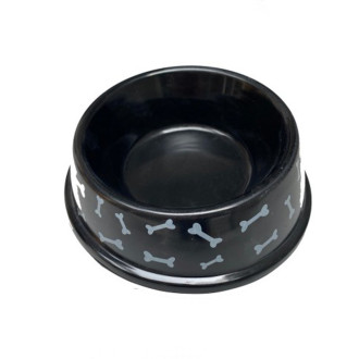 Миска меламінова TETRAPET,пластикова чорна,0,15л,14,5см