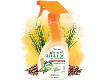 Спрей Максимальна Сила TropiClean Maximum Strength Natural Flea &amp; Tick від бліх і кліщів для собак, 473 мл (160026)