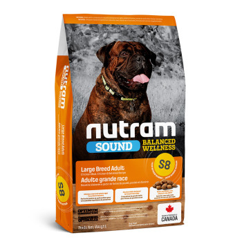 Нутрам S8 Nutram Sound BW Large Breed Adult Dog сухий корм з куркою для дорослих собак великих порід, 20 кг (S8_(20kg)