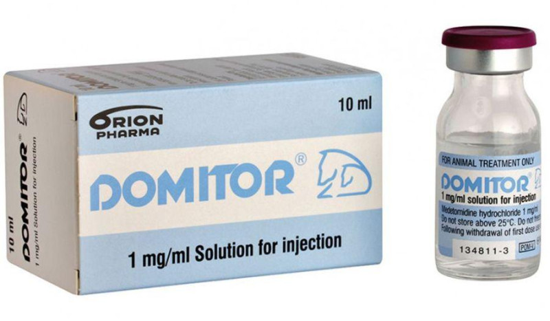 Домітор Domitor 0,1% для отримання седативного ефекту та аналгезії у собак і кішок, 10 мл