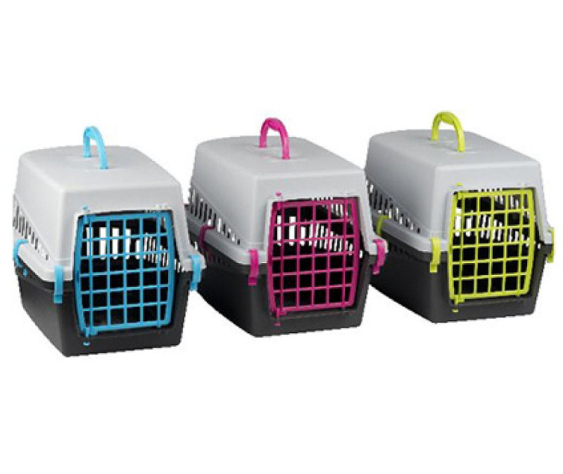 Переноска Georplast Trasportino 50*33*32 см для котів і собак, пластикові дверцята, кольори в асортименті