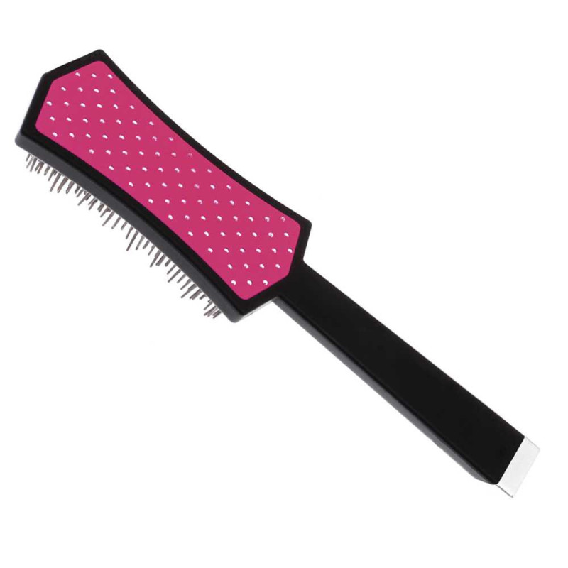 Гребінець-щітка Iv San Bernard Distrika для догляду за довгою шерстю собак і кішок, рожевий