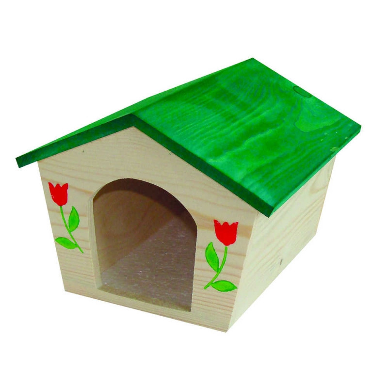Дерев'яний будиночок для гризунів TETRAPET, 19х20х15 см