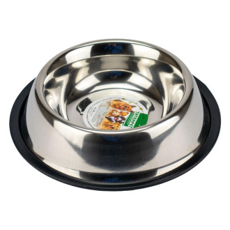 Миска TETRAPET з нержавіючої сталі на гумці, 1л /17 см