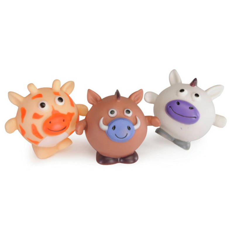 Іграшка для собак CAMON тваринки вінілові (єдиноріг, кабанчик, корівка) з пищалкою, 10 см