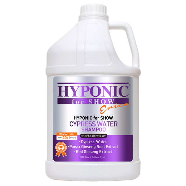 Хіпонік Hyponic for Show Dogs Shampoo шампунь з кипарисовою водою для виставкових собак, 3,8 л (H1SH3VL3800HYKNN)