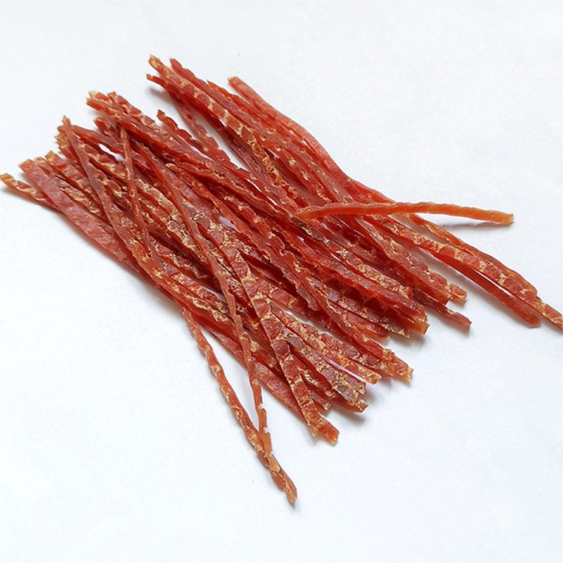 Ласощі "Селянські Смаколики" для собак,качина соломка ніжна , 12-14х 0,3 см , 500г