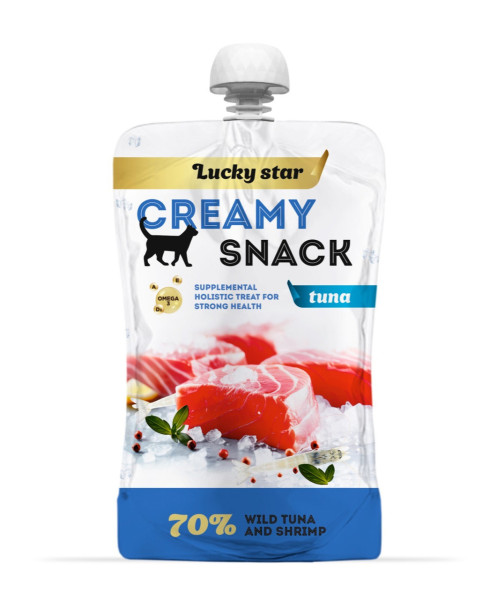 Лагідне пюре для котів з м`якоті тихоокіанського тунця та креветок 85 г, 96 шт/ящ