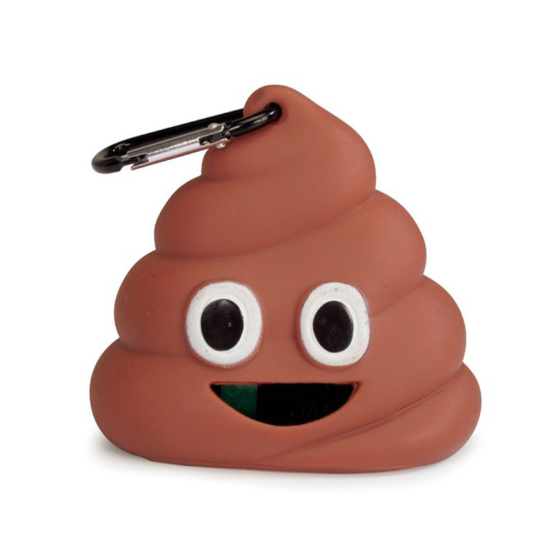 Іграшка для собак CAMON брелок-диспенсер з пакетами для собачих фекалій, з TPR, 8,5 см