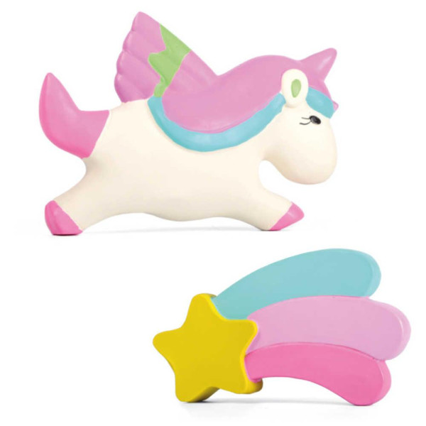 Іграшка для собак CROCI Fairy tale, казковий єдиноріг латекс, пищалка, 14 см