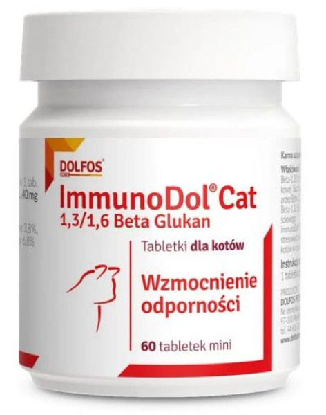 ІмуноДол Kет Dolfos Immunodol Cat активує імунну реакцію організму у кішок, 60 міні таблеток