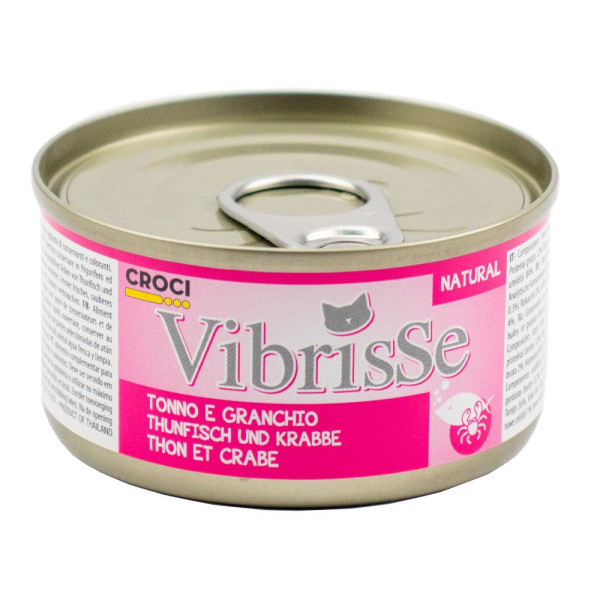 Конс. для котів CROCI VIBRISSE, тунець/краб, 140 г