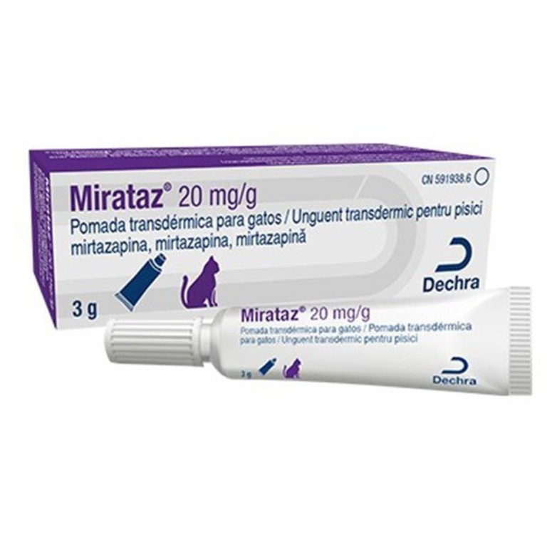 Міратаз 20 мг/гр Dechra Mirataz трансдермальна мазь для стимуляції апетиту у кішок, 3 гр
