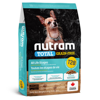 Нутрам T28 Nutram Total GF Salmon &amp; Trout Small Breed сухий корм для собак і цуценят дрібних порід, 5,4 кг (T28_(5.4kg)