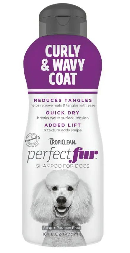 Шампунь Тропіклін Ідеальна Вовна TropiClean PerfectFur Curly &amp; Wavy Coat для собак з хвилястою вовною, що кучерявує, 473 мл (000131)