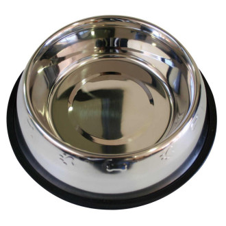 Миска CROCI MAC з карбуванням на гумці, нерж., 0,47л, 20,5 см