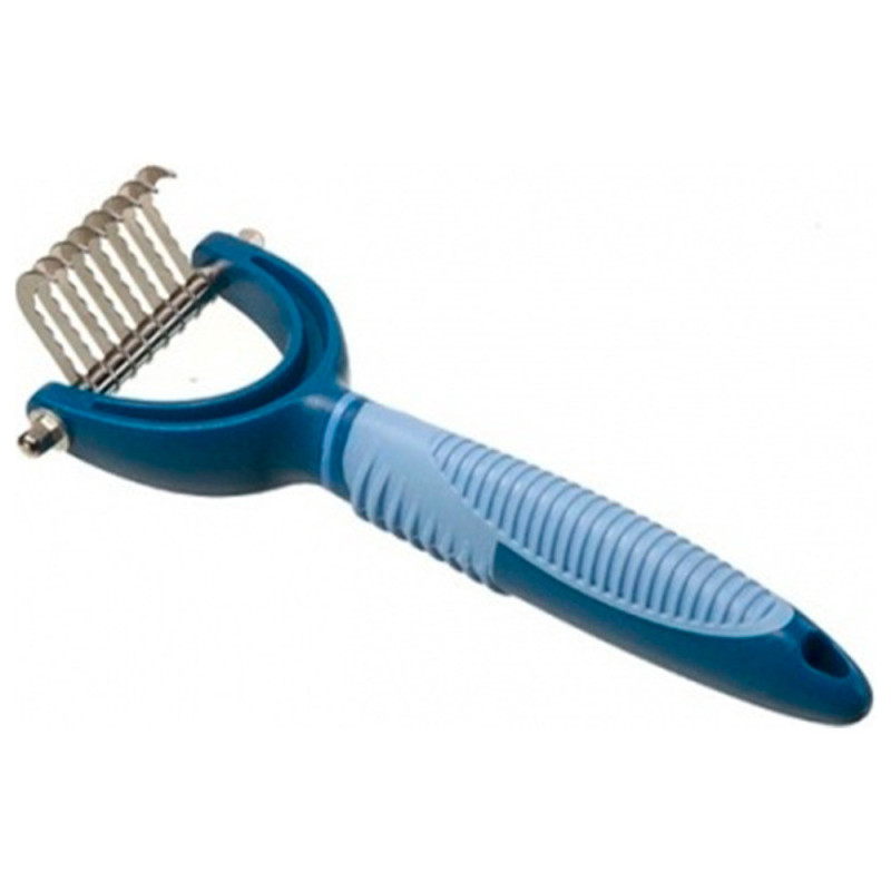 Інструмент для собак CAMON колтуноріз Soft Grip з 8 лезами, кутовий