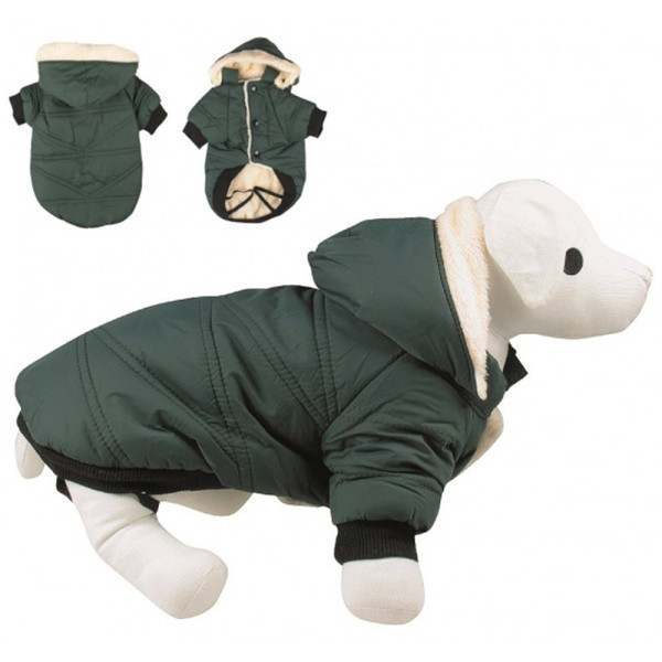 Куртка з капюшоном зимова TETRAPET на плюші BORDO, 40 см