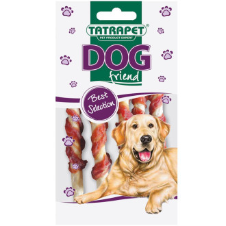 Ласощі для собак TETRAPET Dog, жилований кручені палички з качкою 50 г