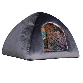 Будиночок-Юрта "Пухнастики"  (сіра)  40*40*35