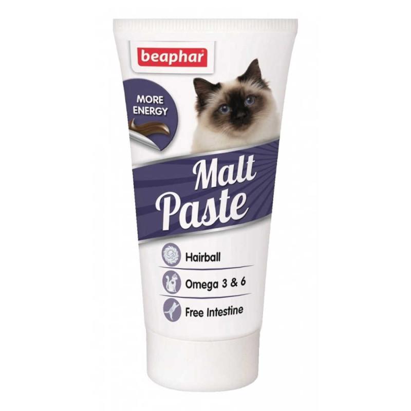 Beaphar Cat Malt Paste паста для виведення шерсті зі шлунка котів і кошенят віком старше 12 тижнів, 25 гр (14000)