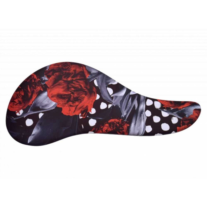 Гребінець-щітка Iv San Bernard Dermobrush з принтом Троянди, для догляду за шерстю собак і кішок