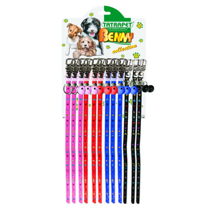 Нашийник-прикраса TETRAPET для собак сердечка, з дзвіночком Benny, 1х30см