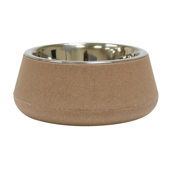 Миска CROCI Bamboo, бамбукове волокно / нерж., бежева, 0,8л, 17см