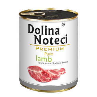 Консерва Dolina Noteci Premium Pure для собак  алергіків з ягням,800 гр
