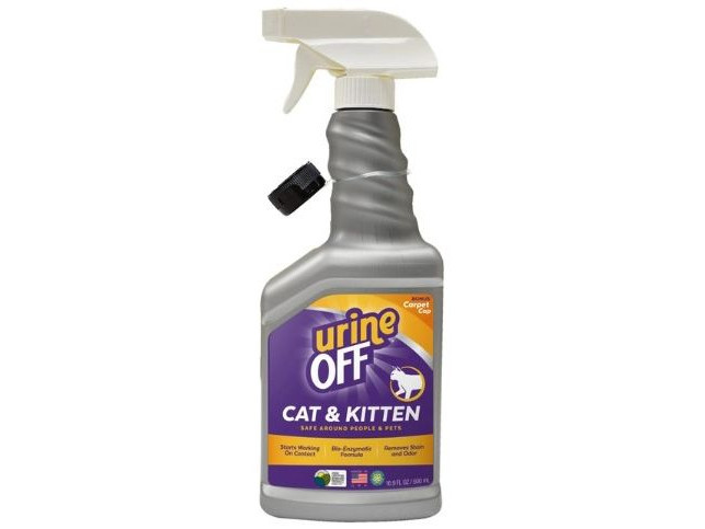 Спрей Тропіклін TropiClean Urine Off для видалення органічних плям та запахів, для котів та кошенят, 500 мл (016929)