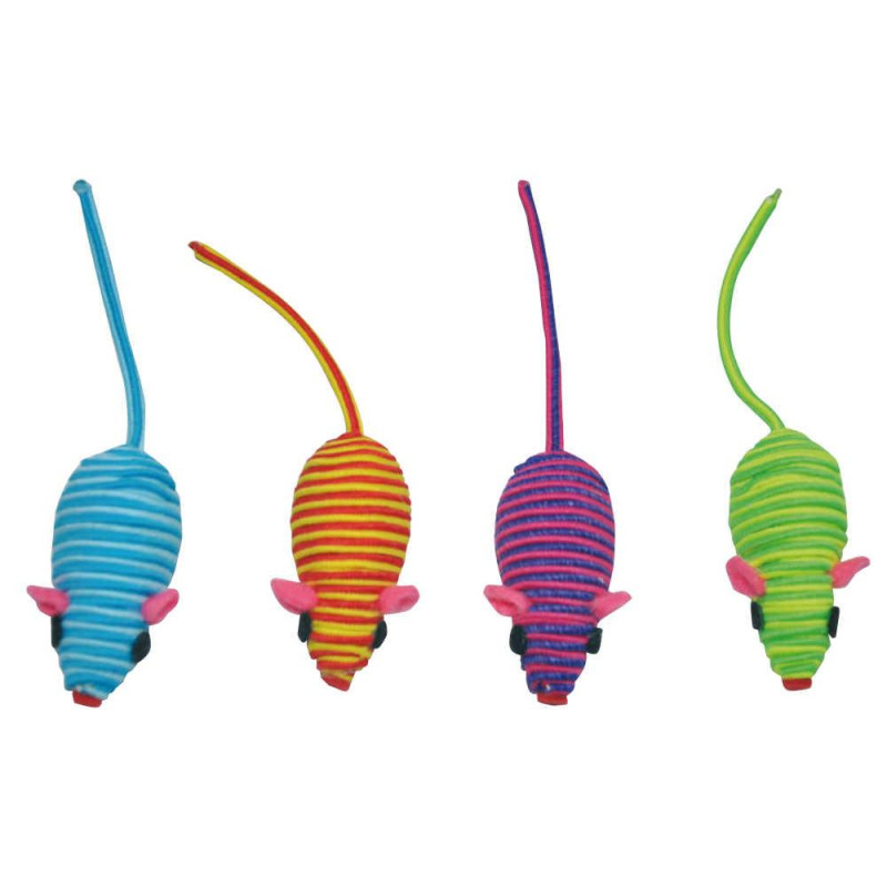 Іграшка для котів CROCI JAR Миша кольорова, нейлон, 5 см