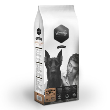 Аміті Amity Premium Chicken &amp; Rice Gigantes Dog сухий корм із куркою та рисом для гігантських собак, 15 кг