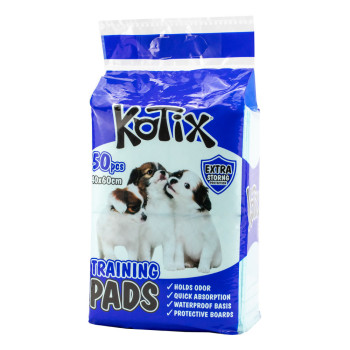 Одноразові гігієнічні пелюшки Kotix Premium 60*40 см для собак і цуценят, 50 пелюшок в упаковці (Kot-1328)