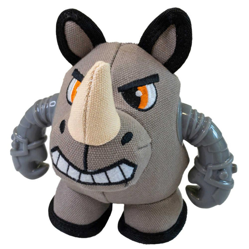 Іграшка для собак CROCI Казкові воїни (носоріг), пищалка, 18x12x12 см