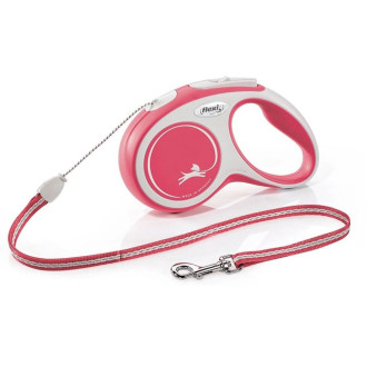 Рулетка FLEXI New Comfort Cord M, 5м, до  20кг, шнур,червона