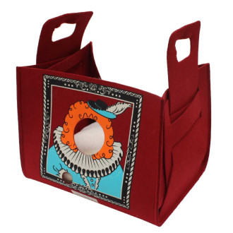 Диван-сумка для тварин CROCI Popcat King Bordeaux, бордовий, 35х25х30 см